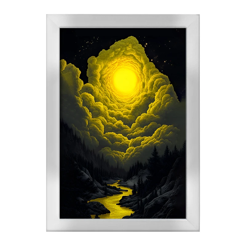 تابلو خندالو طرح ماه (Moon) کد F11611