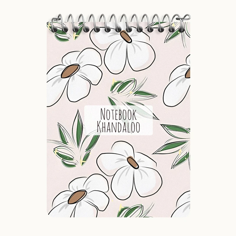 دفتر یادداشت 50 برگ خندالو طرح گل گلی کد N7227