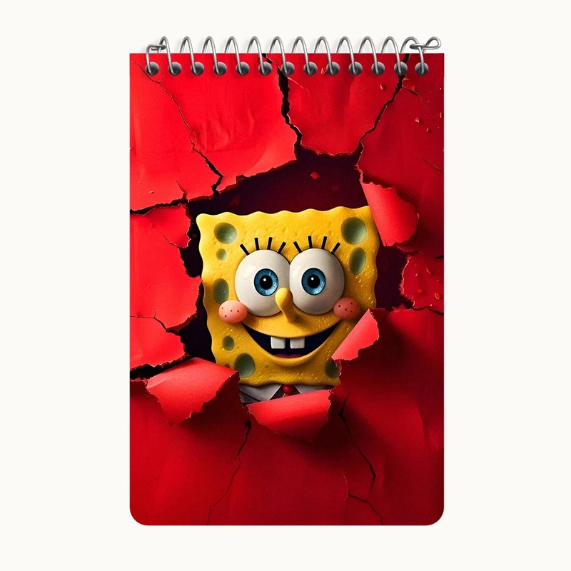 دفتر یادداشت 50 برگ خندالو طرح باب اسفنجی کد F8549