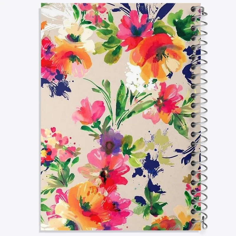 دفتر طراحی 50 برگ خندالو طرح گل گلی  کد 2236