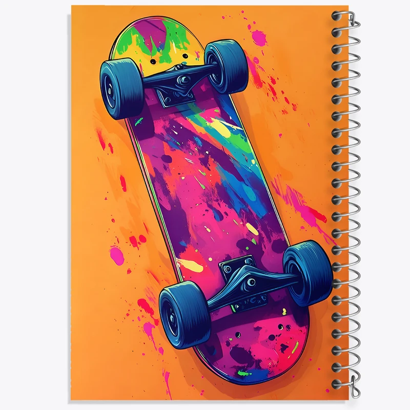 دفتر مشق 50 برگ خندالو طرح اسکیت برد کد F9832