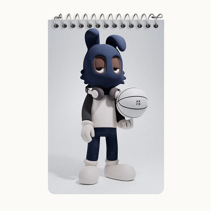 دفتر یادداشت 50 برگ خندالو طرح آدمک ماسک دار کد F4045