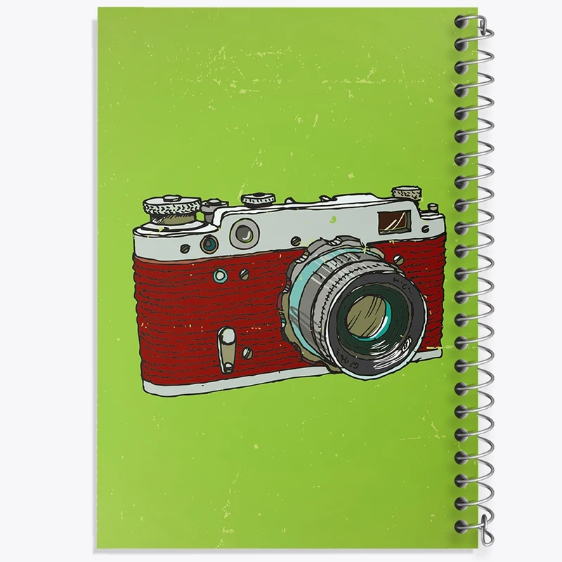 دفتر طراحی 50 برگ خندالو طرح دوربین  کد 1754