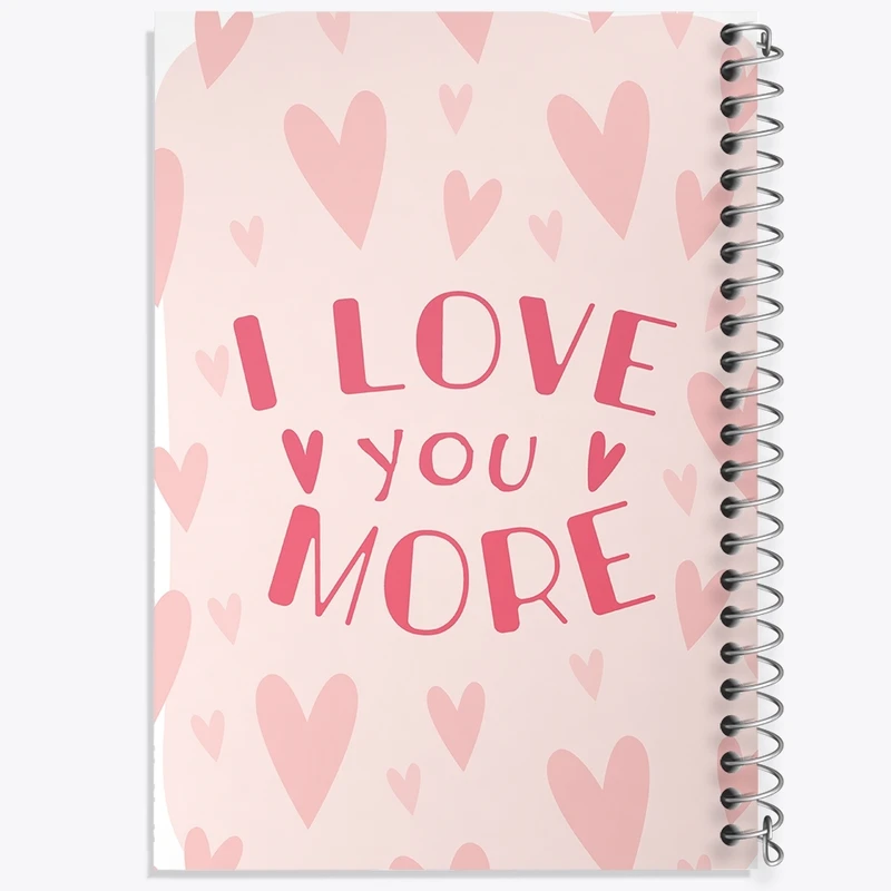 دفتر طراحی 50 برگ خندالو طرح عاشقانه (Love) کد F2334