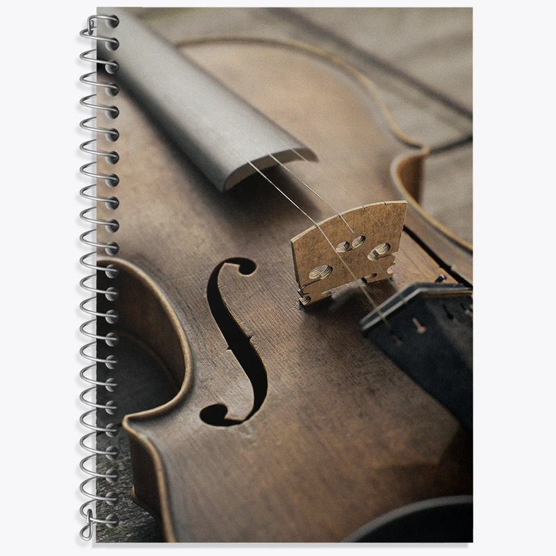 دفتر لغت 50 برگ خندالو طرح ویولن (Violin) کد N8058