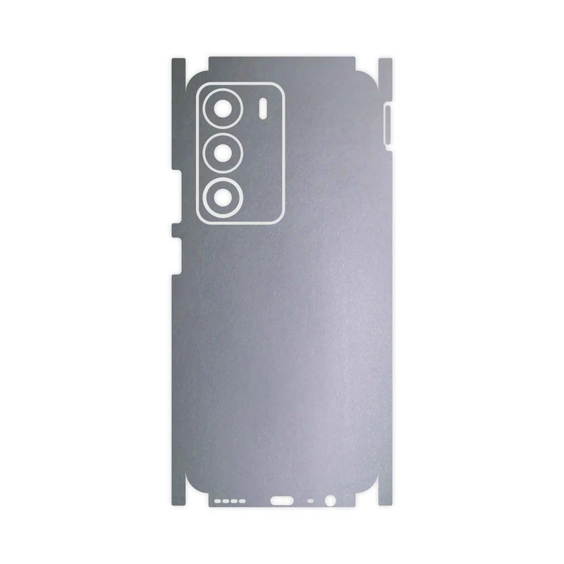 برچسب پوششی ماهوت مدل Matte-Silver-FullSkin مناسب برای گوشی موبایل ریلمی C71