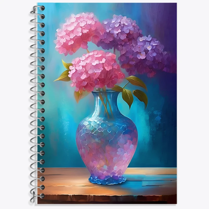 دفتر لغت 50 برگ خندالو طرح گلدان گل کد F12588