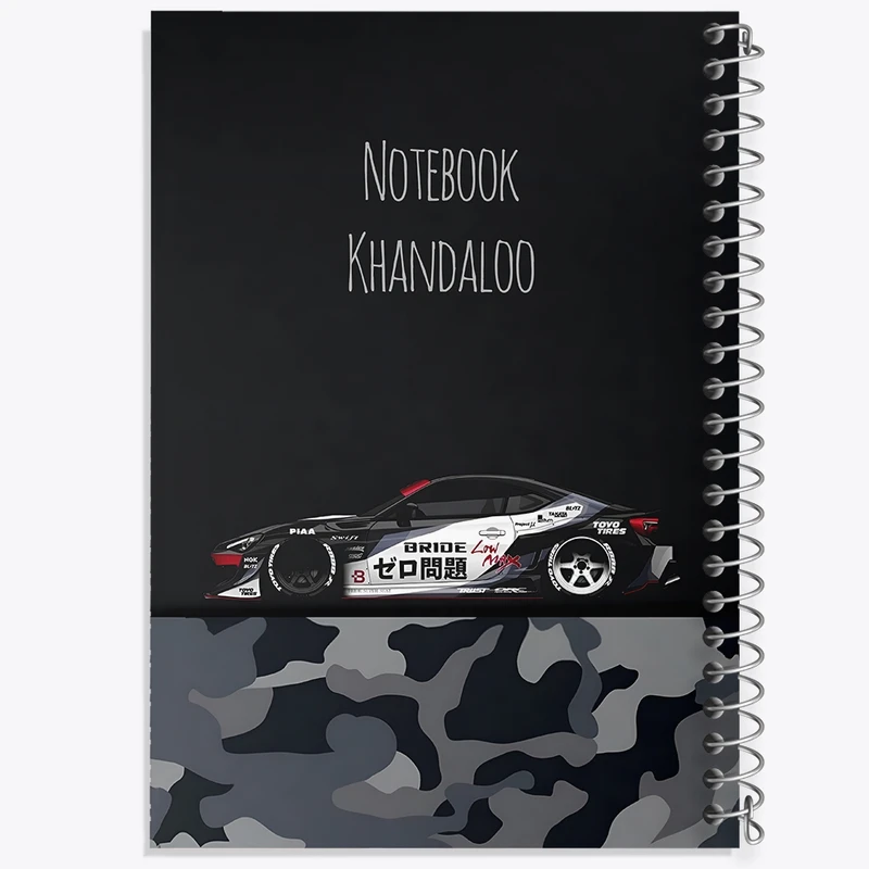 دفتر شطرنجی 50 برگ خندالو طرح ماشین اسپرت کد N7517