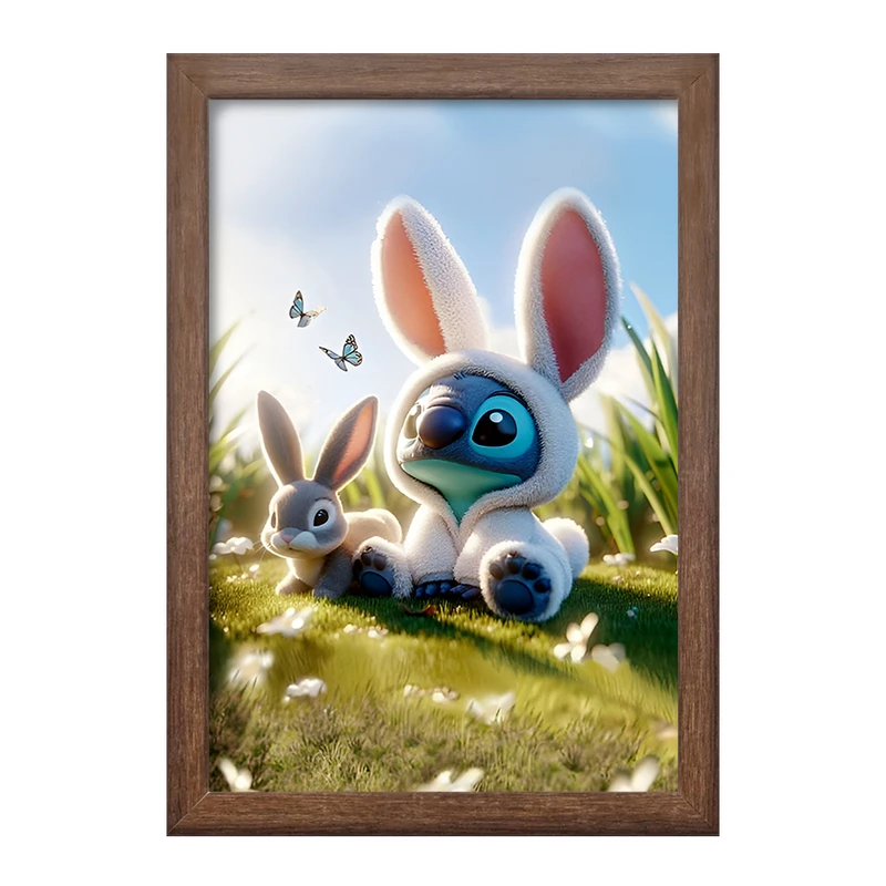 تابلو خندالو طرح استیچ (Stitch) کد F14391