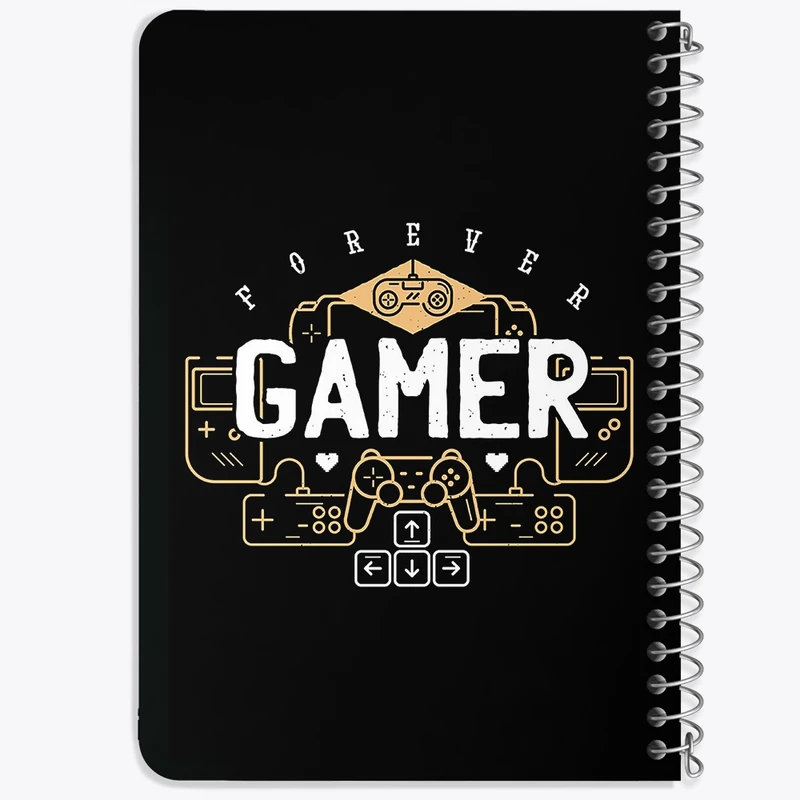 دفتر یادداشت 50 برگ خندالو طرح گیمر Gamer  کد 3901