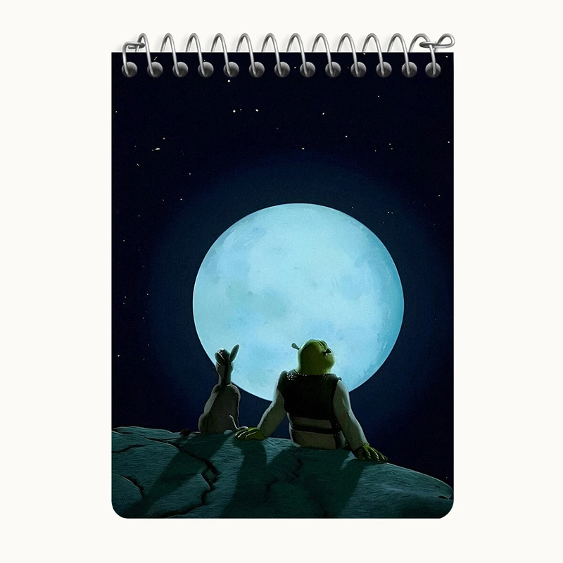 دفتر یادداشت 50 برگ خندالو طرح شرک (Shrek) کد N7267