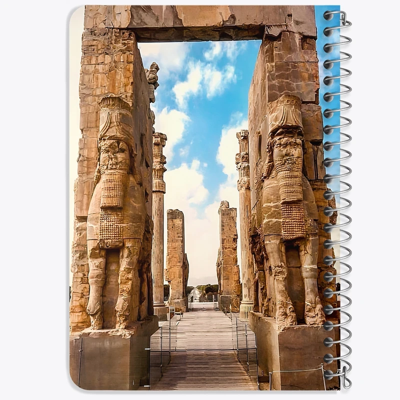 دفتر یادداشت 50 برگ خندالو طرح تخت جمشید کد F6338