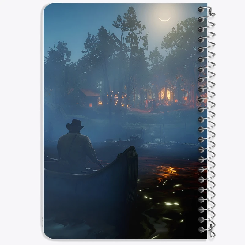 دفتر یادداشت 50 برگ خندالو طرح رد دد (Red Dead) کد N3452