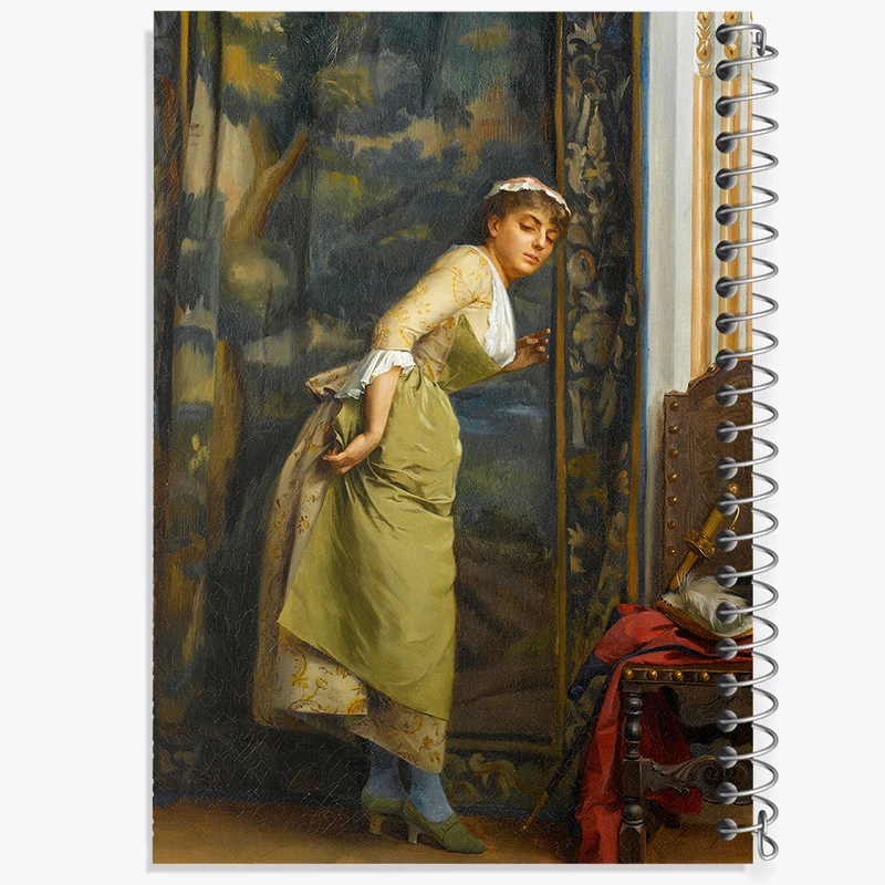 دفتر مشق 50 برگ خندالو طرح نقاشی دختر جوان اورشلیم اثر تئودوروس رالی کد F12272