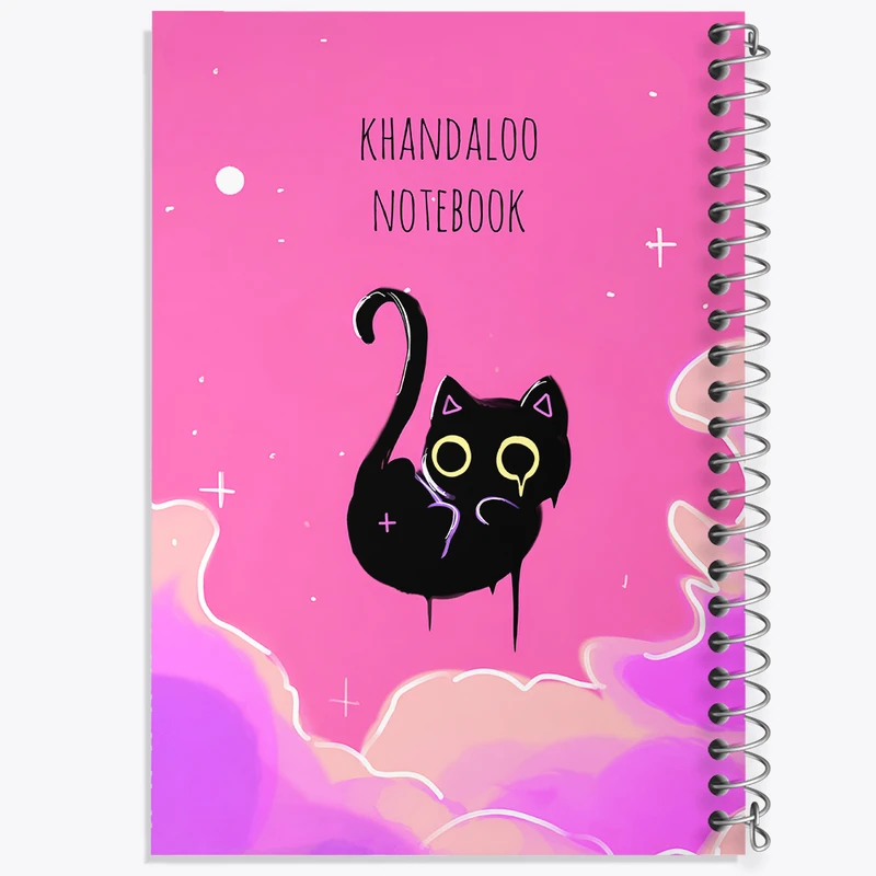 دفتر نقاشی 50 برگ خندالو طرح گربه آبرنگی کد N8142