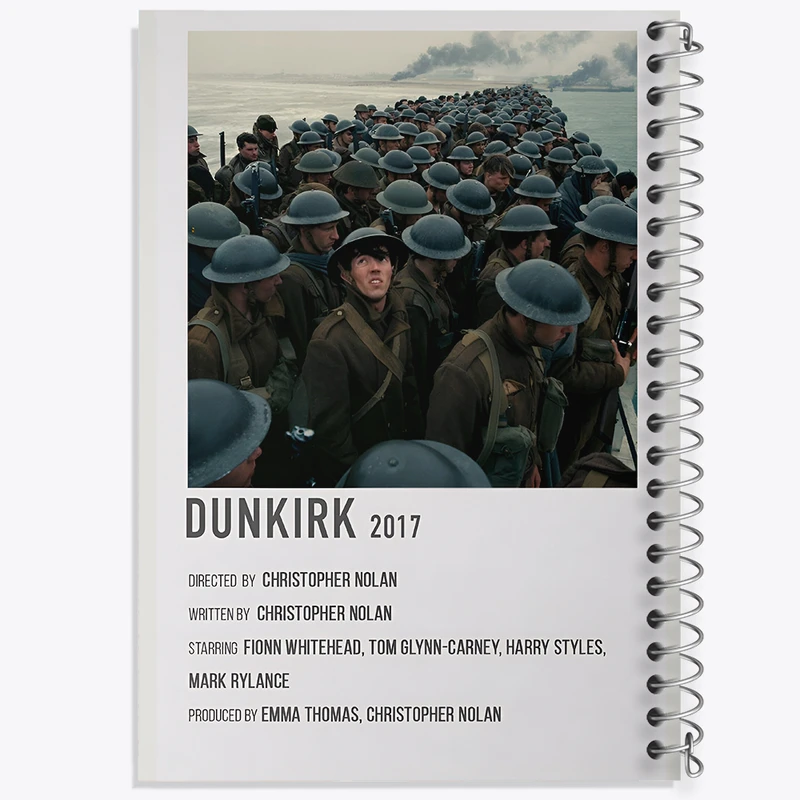 دفتر مشق 50 برگ خندالو طرح دانکرک (Dunkirk) کد F13102