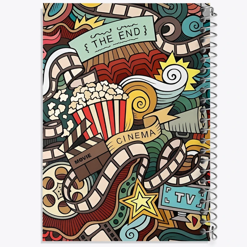 دفتر نقاشی 50 برگ خندالو طرح پترن سینمایی کد N8545