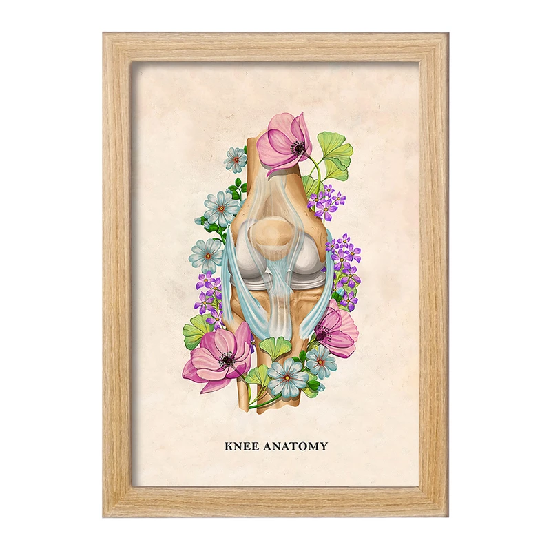 تابلو خندالو طرح آناتومی زانو (Knee Anatomy) کد F14023