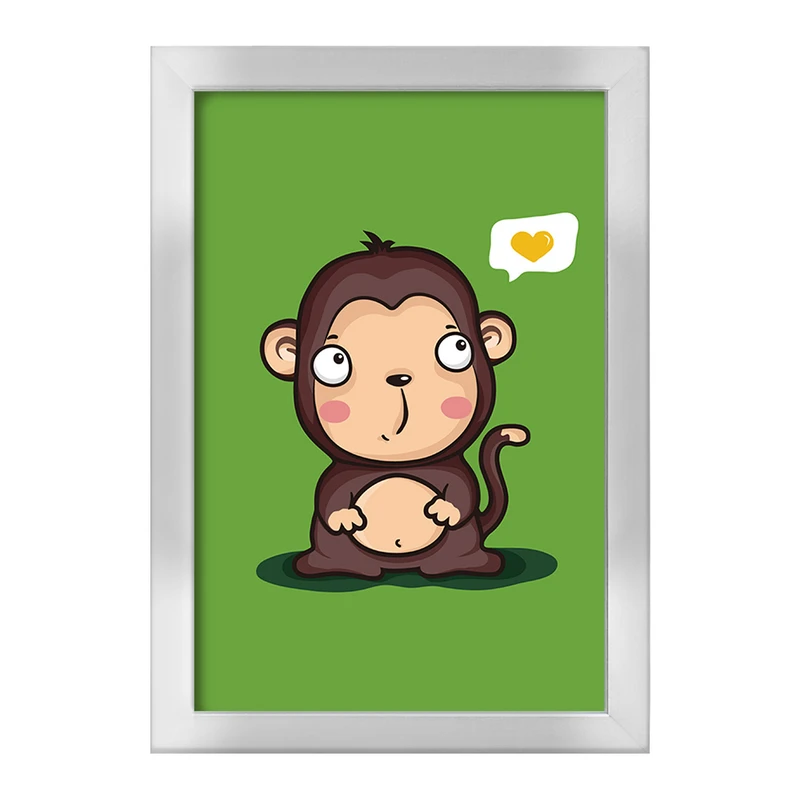 تابلو خندالو طرح میمون کیوت کد F2477