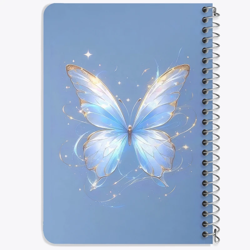 دفتر یادداشت 50 برگ خندالو طرح پروانه کد N7437