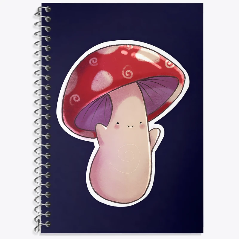 دفتر لغت 50 برگ خندالو طرح قارچ بامزه کد N8177