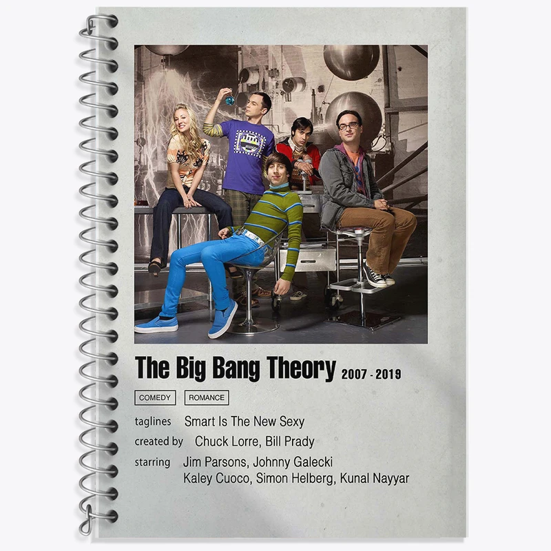 دفتر نت موسیقی 50 برگ خندالو طرح تئوری بیگ بنگ (The Big Bang Theory) کد F11278