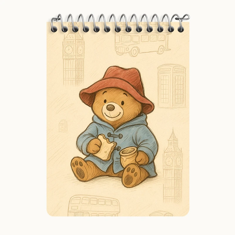 دفتر یادداشت 50 برگ خندالو طرح خرس تدی کد N8460