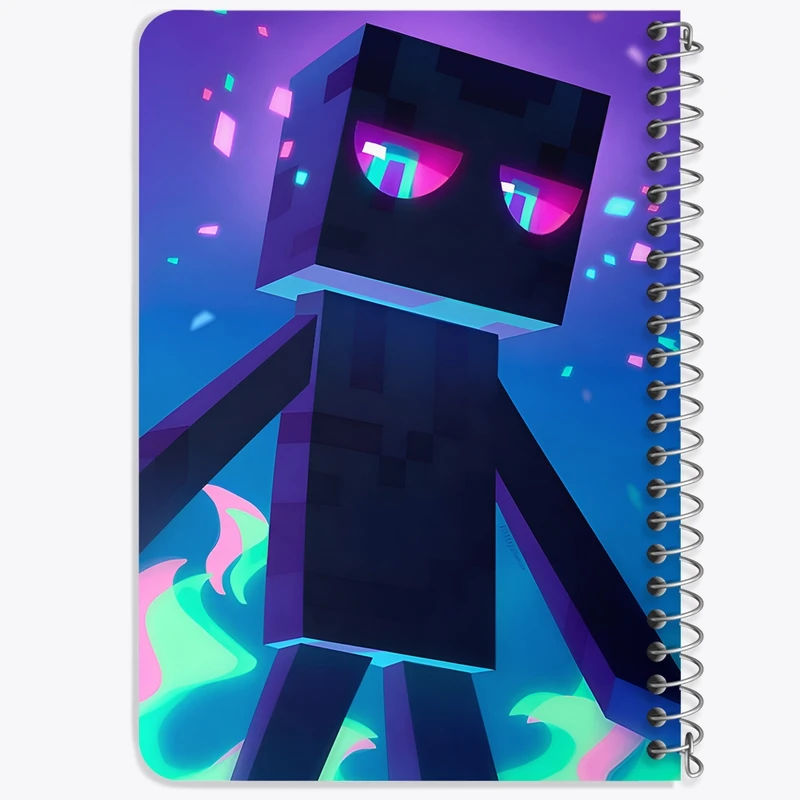 دفتر یادداشت 50 برگ خندالو طرح ماینکرافت (Minecraft) کد F5202