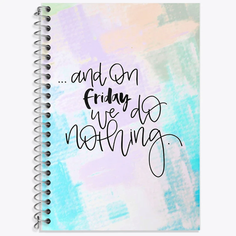 دفتر زبان 50 برگ خندالو مدل دو خط طرح انگیزشی کد F11544