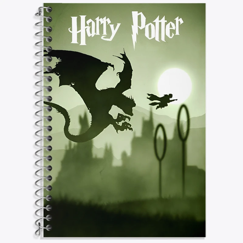دفتر زبان 50 برگ خندالو مدل دو خط طرح هری پاتر (Harry Potter) کد F8641
