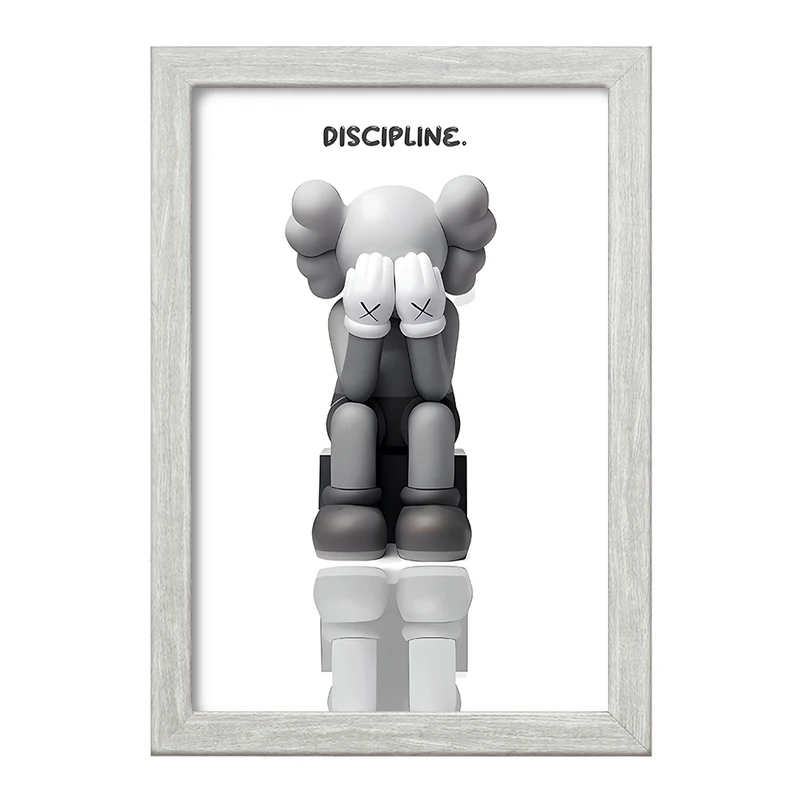 تابلو خندالو طرح عروسک کاز (kaws) کد F3991