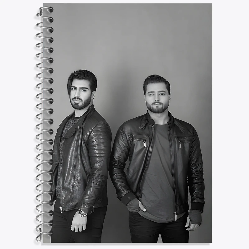 دفتر زبان دوخط 50 برگ خندالو طرح ماکان بند کد F3162