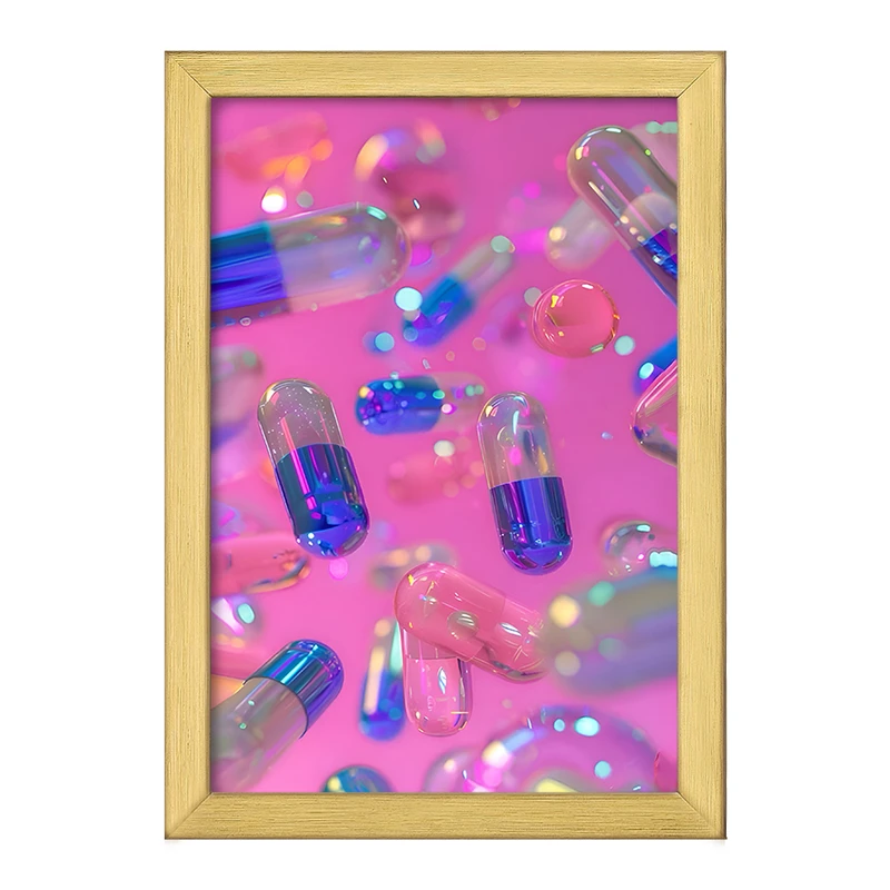 تابلو خندالو طرح پترن قرص کد F11594