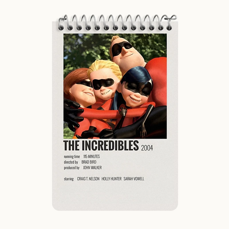 دفتر یادداشت 50 برگ خندالو طرح شگفت انگیزان (The Incredibles) کد F14209