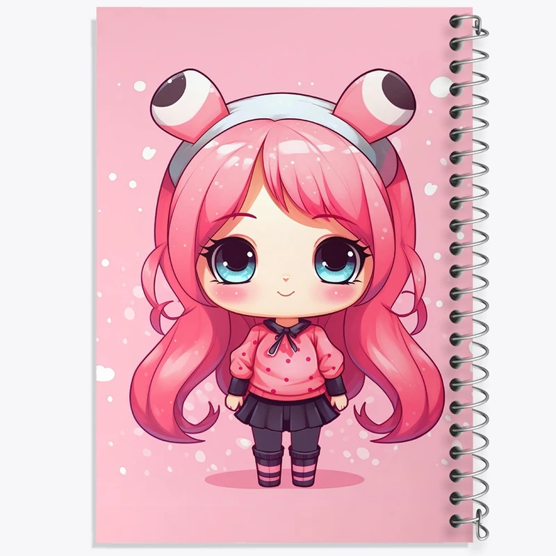 دفتر طراحی 50 برگ خندالو طرح دخترانه (Girlish) کد 36875