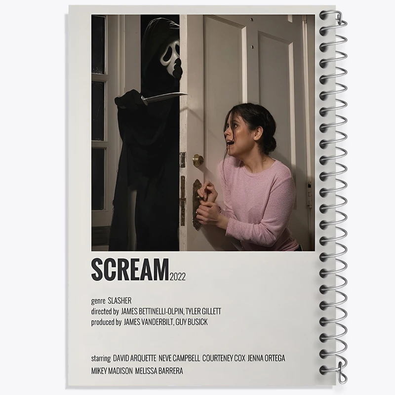 دفتر مشق 50 برگ خندالو طرح جیغ (Scream) کد F13032