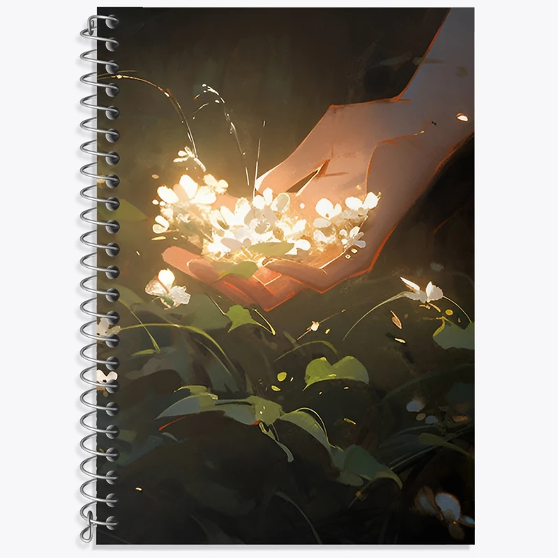 دفتر زبان 50 برگ خندالو مدل سه خط طرح فانتزی کد N8048