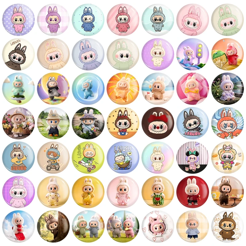 پیکسل خندالو مدل عروسک لابوبو (Labubu) کد 185 مجموعه 49 عددی