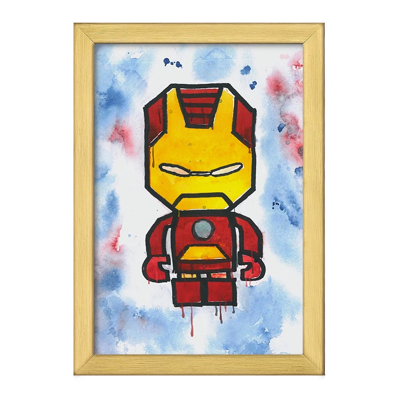 تابلو خندالو طرح مرد آهنی مارول (Marvel) کد F11349