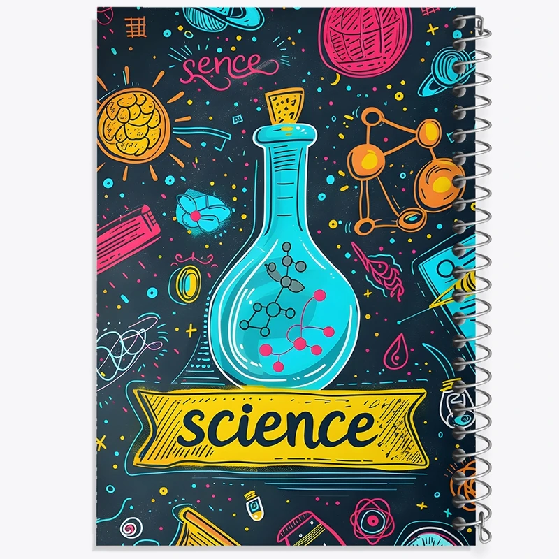 دفتر لیست خرید 50 برگ خندالو طرح آزمایش و شیمی کد N6949