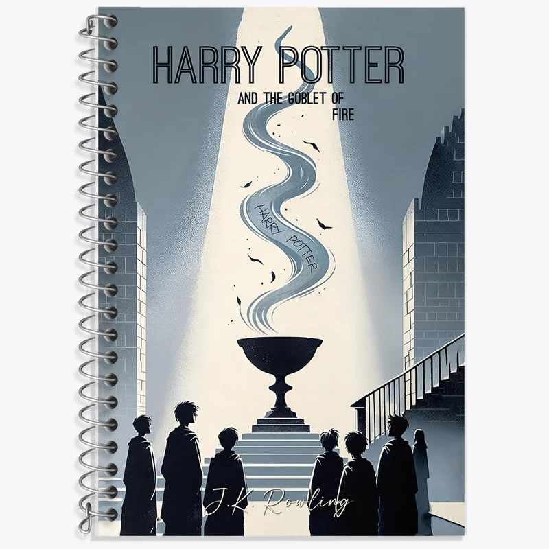 دفتر زبان 50 برگ خندالو مدل سه خط طرح هری پاتر (Harry Potter) کد F14159