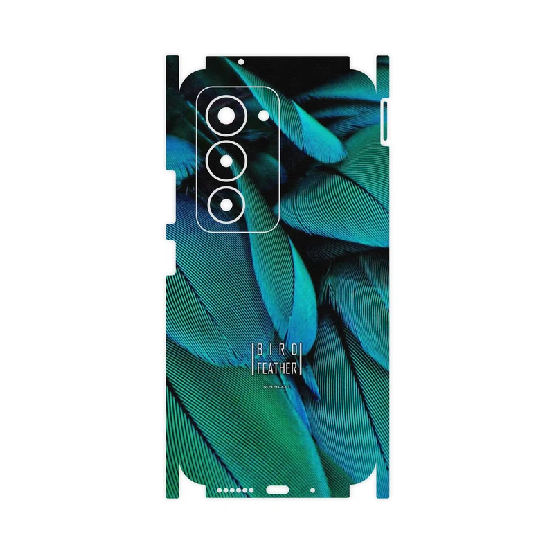 برچسب پوششی ماهوت مدل Green Feather-FullSkin مناسب برای گوشی موبایل شیائومی Redmi 15 4G