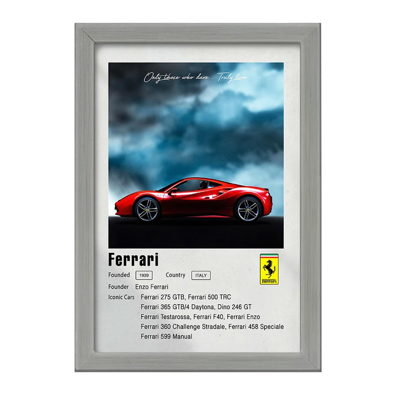 تابلو خندالو طرح ماشین فراری (Ferrari) کد F11951