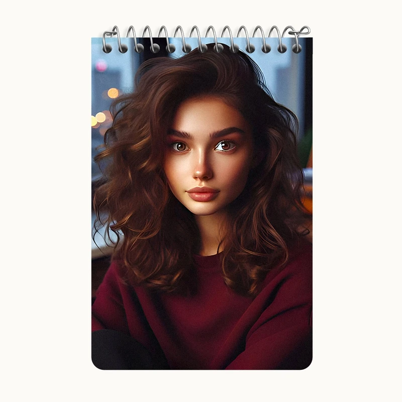 دفتر یادداشت 50 برگ خندالو طرح دخترانه کد F7243