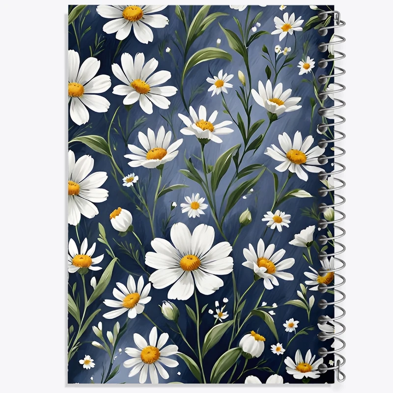 دفتر طراحی 50 برگ خندالو طرح گل بابونه کد N7228