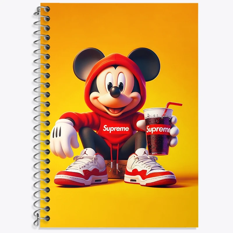 دفتر لغت 50 برگ خندالو طرح میکی موس کد F4404