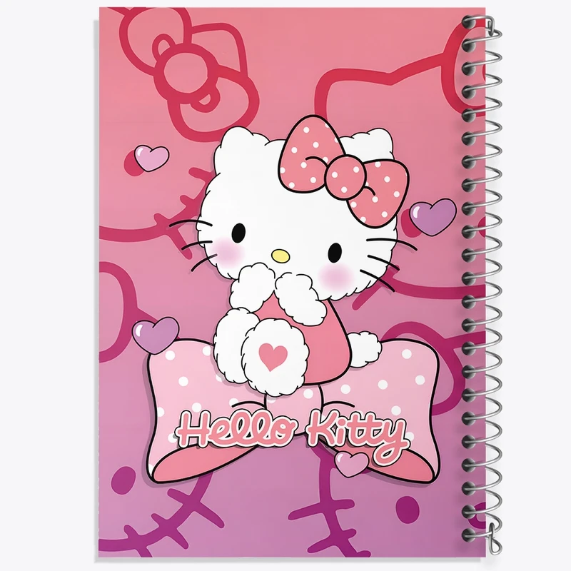 دفتر ژورنال نویسی 50 برگ خندالو مدل نقطه ای طرح هلو کیتی (Hello Kitty) کد N8244