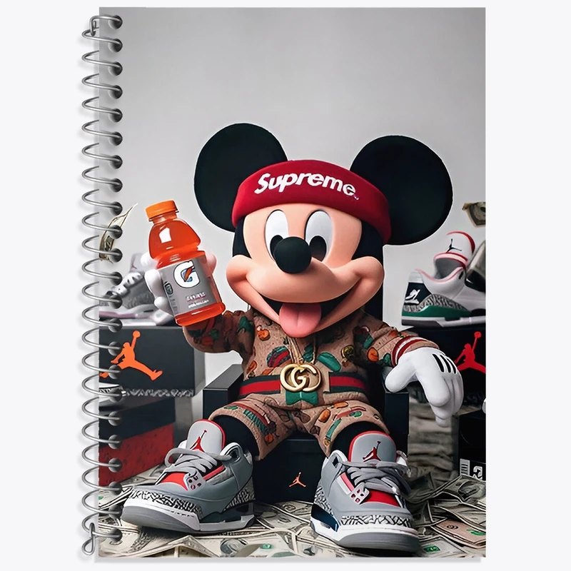 دفتر لغت 50 برگ خندالو طرح میکی موس کد F4406