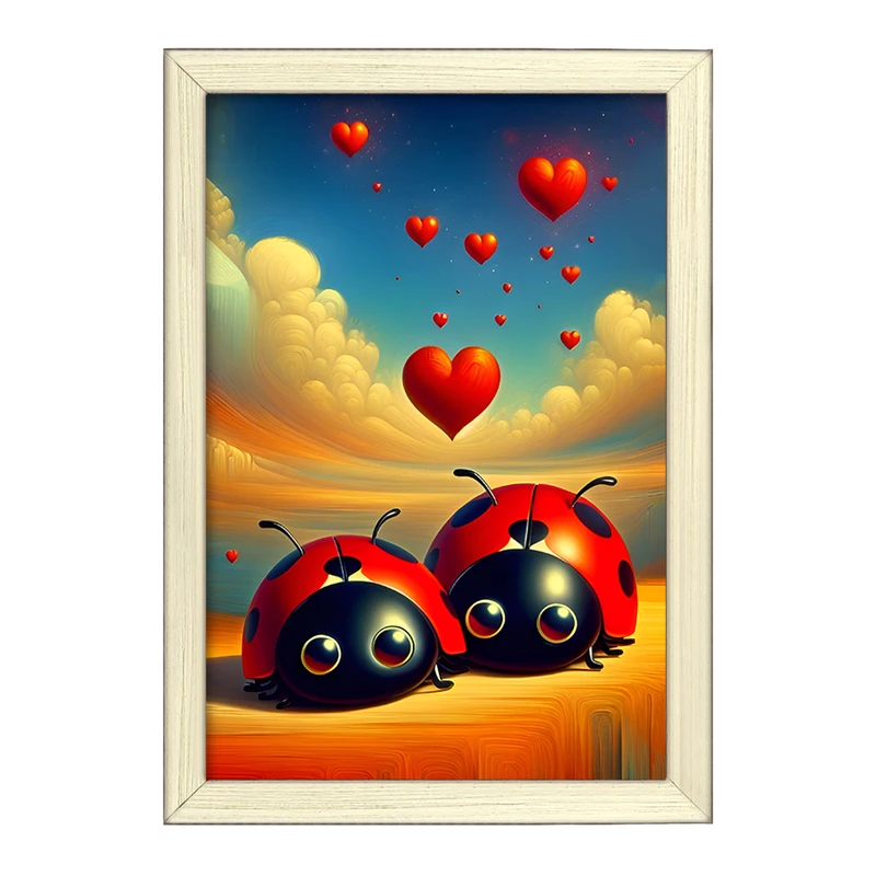 تابلو خندالو طرح کفشدوزک کد F11597