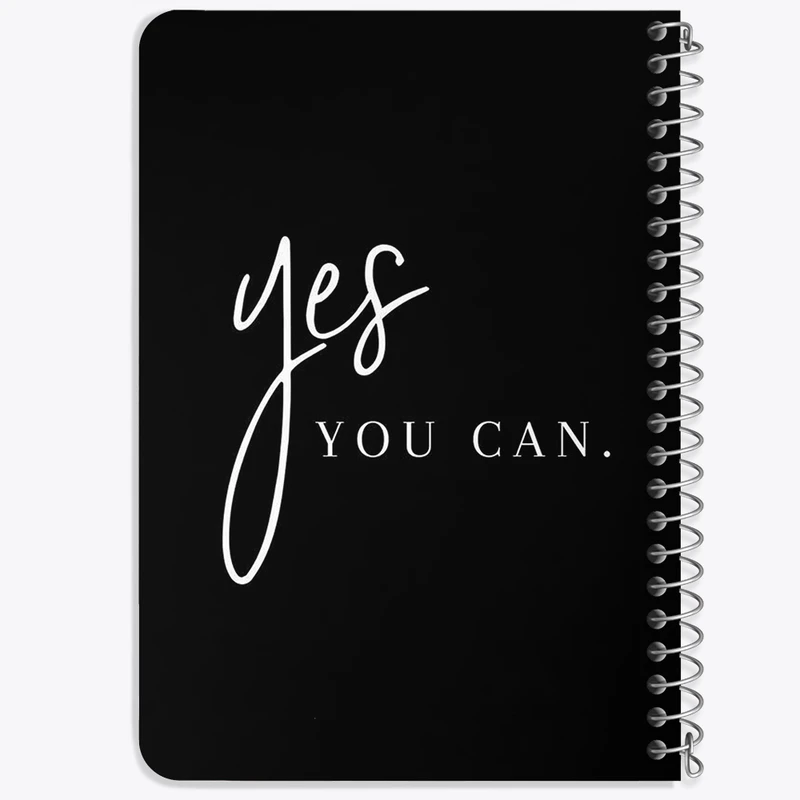 دفتر یادداشت 50 برگ خندالو طرح Yes You Can کد F1254